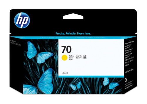 Original HP 70 Yellow Ink Cartridge (C9454A) - main product image