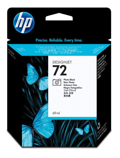 Original HP 72 Photo Black Ink Cartridge (C9397A) - main product image