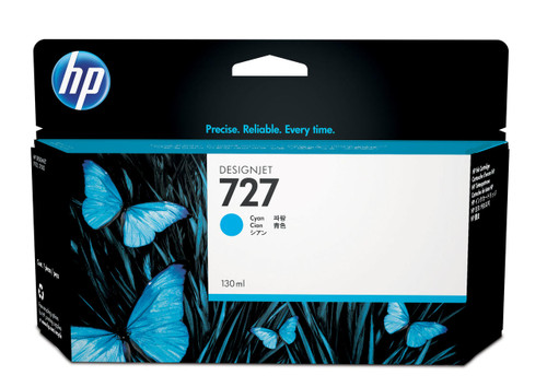 HP Original HP 727 Cyan Ink Cartridge B3P19A