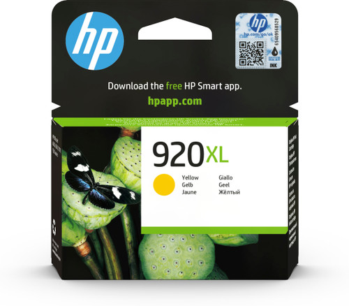 Original HP 920XL Yellow Ink Cartridge (CD974AE) - main product image