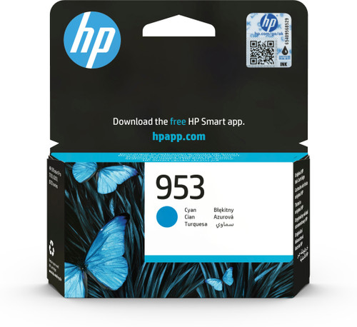 Original HP 953 Cyan Ink Cartridge (F6U12AE) - main product image