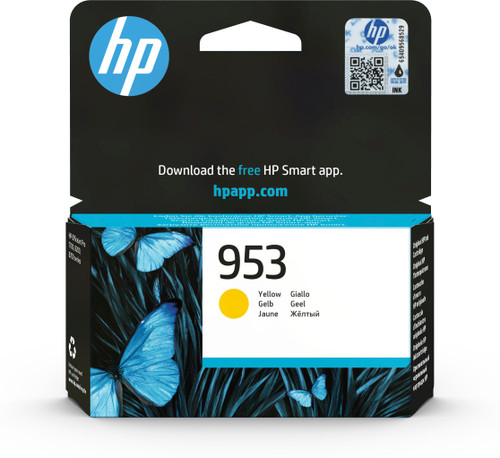 Original HP 953 Yellow Ink Cartridge (F6U14AE) - main product image