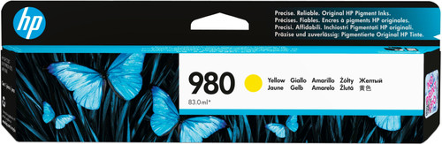 Original HP 980 Yellow Ink Cartridge (D8J09A) - main product image