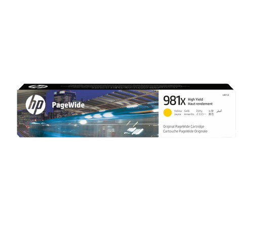 Original HP 981X Yellow Ink Cartridge (L0R11A) - main product image