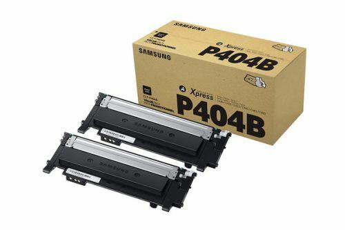 Samsung CLTP404B Black Toner Cartridge 2x 1.5K Twinpack pages - SU364A