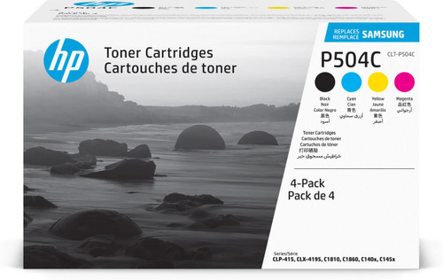  Samsung CLTP504C Black and Colour Toner Cartridge 4x 2.5K Multi pages - SU400A 