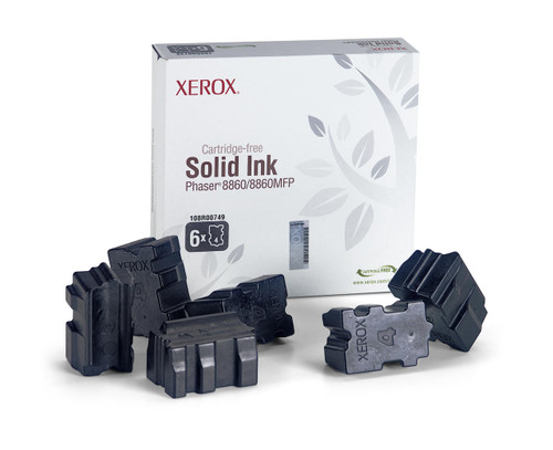 Xerox Genuine Solid Ink, Phaser 8860/8860MFP Black 6 Sticks