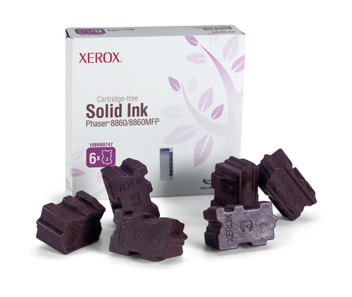 Xerox Genuine Solid Ink, Phaser 8860/8860MFP Magenta 6 Sticks