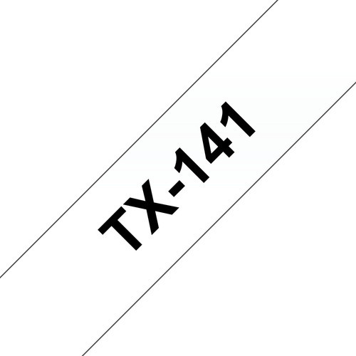 BROTHER TX141 BLACK ON CLEAR 18MM GLOSS - main product image