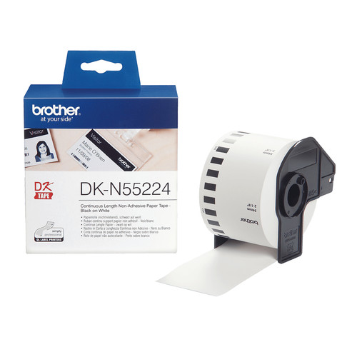 Brother Dkn55224 Paper 54Mm Non Adhesive Thick Paper Roll - main product image