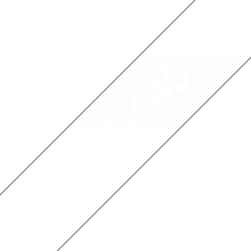 Brother Tze145 White On Clear 18Mm Gloss - main product image