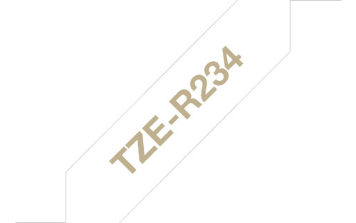 BROTHER PTOUCH RIBBON 12MM X 4M GOLD ON WHITE - main product image
