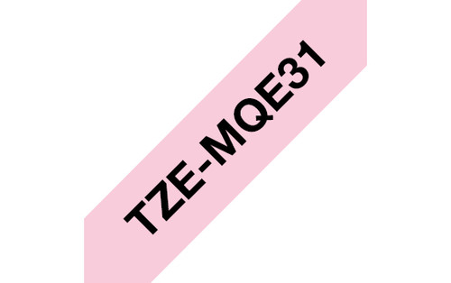 Brother Ptouch Ribbon 12Mm X 4M Black On Pastel Pink - main product image