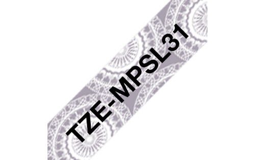 BROTHER PTOUCH RIBBON 12MM X 4M BLACK ON SILVER - main product image