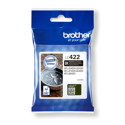 BROTHER LC422BK BLACK Ink MFC-J5340DW MFC-J5740DW MFC-J6540DW MFC-J6940DW - main product image