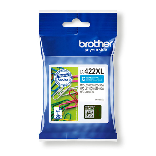 BROTHER LC422XL Cyan Ink MFC-J5340DW MFC-J5740DW MFC-J6540DW MFC-J6940DW - main product image