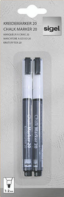 Cartridge World Liquid Chalk Marker Wh 1-2mm bullet tip