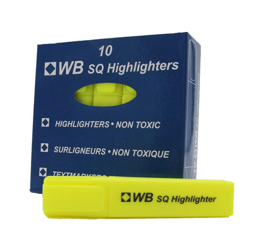 Cartridge World Highlighter Pens Yellow