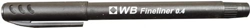 Cartridge World Fineliner Pen 0.4mm Black