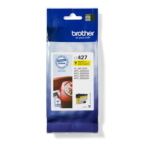 Brother LC427Y Yellow Ink Cartridge - main product image