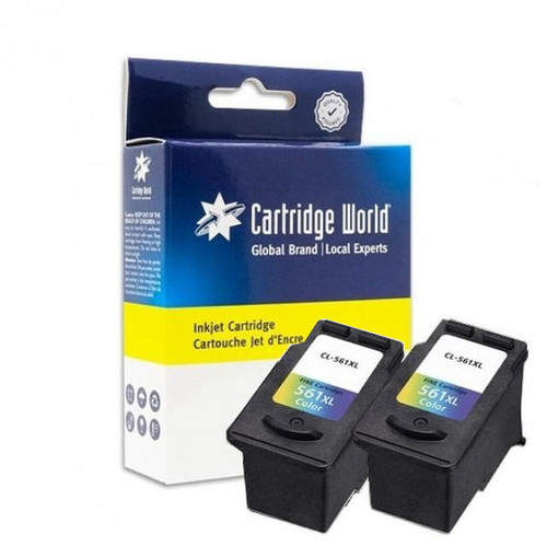 Cartridge World Compatible with Canon CL-561XL (3730C001) Colour Ink Cartridge Twin Pack 