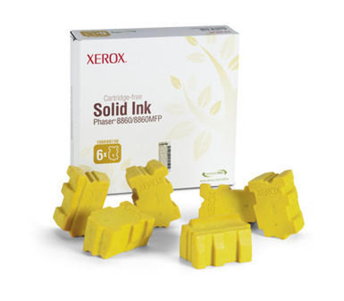  Xerox Genuine Solid Ink, Phaser 8860/8860MFP Yellow (6 Sticks) (B Grade) 