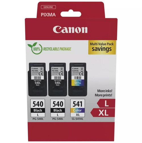  Canon PG-540L/CL-541XL High Capacity 3 Ink Cartridge Multipack (5224B017) 