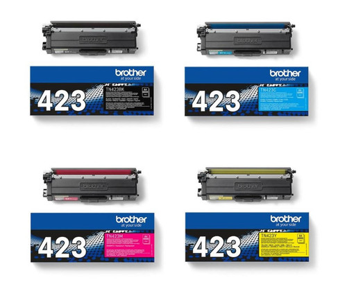  Brother TN-423 High Capacity 4 Colour Toner Cartridge Pack 