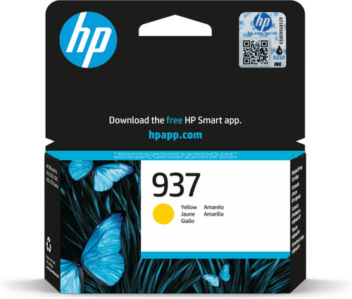 HP 937 Yellow Standard Ink Cartridge (4S6W4NE) - main product image
