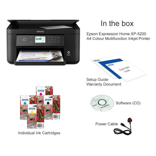 Epson Expression Home XP-5200 A4 Multifunction Inkjet Printer
