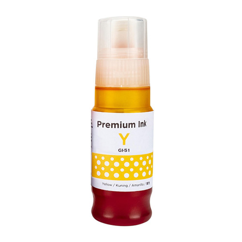 Compatible GI51Y Yellow Ink Bottle 70ml (4548C001)