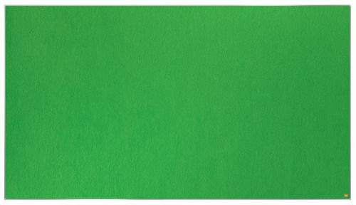Nobo ImpPro Felt Board GN 1880x1060mm, bright green felt display board for presentations and displays.