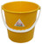 CW Office ValueX 10 Ltr Plastic Bucket Yellow, yellow plastic bucket with white handle and Lucy professional logo