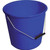 CW Office ValueX 10Ltr Bucket Blue, plastic cleaning bucket in vibrant blue color with metal handle for easy carrying.
