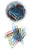 CW Office ValueX Paperclip Lge Pln Assorted Colors PK500, a container filled with large, colorful paperclips spilling onto a surface.