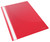 CW Office Vivida Report File A4 RD PK25, red report file with a semi-transparent textured cover and white plastic fastener strip on the left edge.