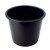CW Office Waste Bin Antibacterial Protection, black plastic round waste bin suitable for office use