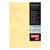 CW Office Decadry A4 Printing Paper Pack, textured light yellow A4 sheets with 100 sheets in the pack.