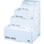 CW Office ValueX Mailing Box Size S White PK20, image shows a set of white mailing boxes in various sizes stacked together for mailing or packaging.