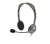 Logitech H111 Wired Headset, Stereo Sound, 3.5mm Audio Jack (GREY), with adjustable headband and attached microphone for communication.