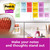 Post-it Post it Super Sticky Notes Playful Colours 76x127mm 90 Sheets (Pack 6), colorful sticky notes arranged on a whiteboard and workspace for note organization and planning.