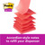 Post-it Post it Super Sticky Z Notes Playful Colours 76x76mm 90 Sheets Pack 6, stack of pink colorful sticky notes for office and school use.