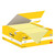 Post-it Notes 38x51mm Canary Yellow Promo Pack 100 Sheets per Pad, open box showing yellow sticky notes inside, with 18 packs plus 6 free, ideal for reminders and organization.