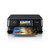 Epson Expression Photo XP-8700 Colour Inkjet Wireless All-in-One Printer, modern black wireless printer with a color display screen printing a vibrant image of hot air balloons over a landscape.
