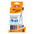 CW Office BIC Velleda Whiteboard Marker Assorted Colours Pack of 8, image of a pack of whiteboard markers with eight different colored markers and information about low odor and resistant tips.
