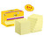 Product CW Office Post-it® Super Sticky Notes Canary Yellow 47.6 mm x 47.6 mm Promo Pack, yellow sticky notes with 90 sheets per pad, 8 + 4 free pads, available in cardboard packaging, eco-friendly and SGS-certified.