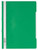 CW Office Durable Clear View A4 Folder Green, green transparent view folder with binding and white tab for organizing documents.