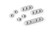 CW Office Durable CAVOLINE Clip MIX Grey, set of grey plastic cable management clips for organizing wires and cords.