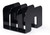 CW Office Durable Catalogue Stand TREND Black, black plastic document organizer for office use.