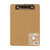 CW Office A5 Masonite Clipboard, a beige A5-sized masonite clipboard with metal clip at the top for holding papers.